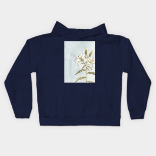 Lily - realistic watercolour illustration - painting Kids Hoodie